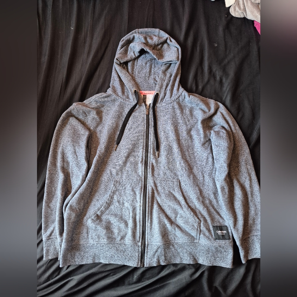 Calvin Klein Grey Performance Hoodie